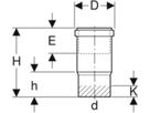 Langmuffe d 200mm 370.700.16.1 - Geberit-PE-Formstücke