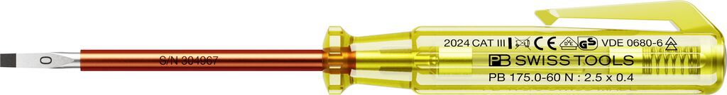 PB Spannungsprüfer 175 Gr. 0 60 mm LED - Schraubenzieher
