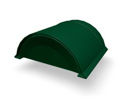 PREFA Jet-Lüfter-Vorkopf glatt 06 P.10 Moosgrün 110607 - PREFA Dachsysteme