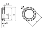 Nutmuttern m Sicherungsring St vzd BN1235 M10x0,75 - Bossard Schrauben