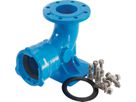 Einlaufbogen Flansch/Muffe 90° Baio 5490 DN 100 - Hawle Steckmuffenformstücke