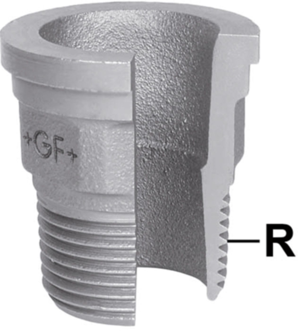 Einlegeteil 371 V 3/4" 770 371 205 - GF verz. Tempergussfittings