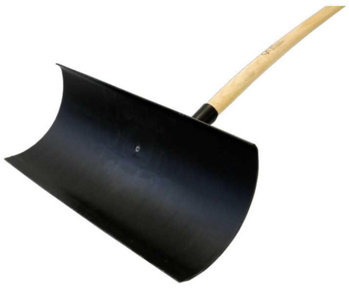 Schneeschieber Kunststoff, glasfaserver. B= 600mm, 30° abwinkelbar, mit Stiel - Bauwerkzeuge