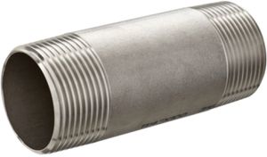 Inox-Rohrdoppelnippel 11/4" x 190 1530 - Rostfreie Gewindefittings