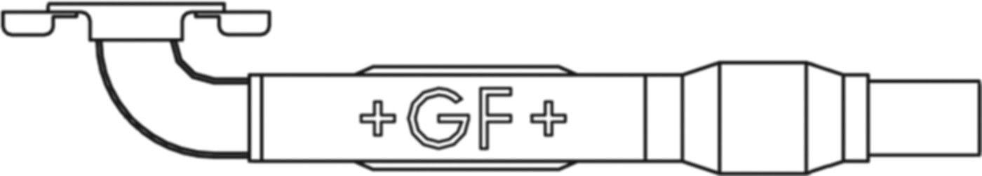 GEBEF Typ 1141 Losflansch 90° INOX d 180mm - DN 150 775 011 417 - GF GEBEF Gebäudeeinführung