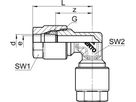 Winkelverschraubung SO 02021 14 mm - Serto-Programm M/G
