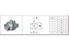 Simplex-Klemmen Seil-Ø 8 mm 1.4301 - INOXTECH-Handlauf-/Geländer-System