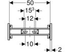 Armaturenplatte für Bade- und Duschen- armaturen 111.786.00.1 - Geberit-Duofix