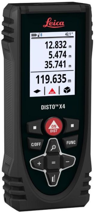 LEICA Disto X4-1 mit Kamera für Aussenumgebungen Lasermessung , 5cm - 150m - Längenmessen