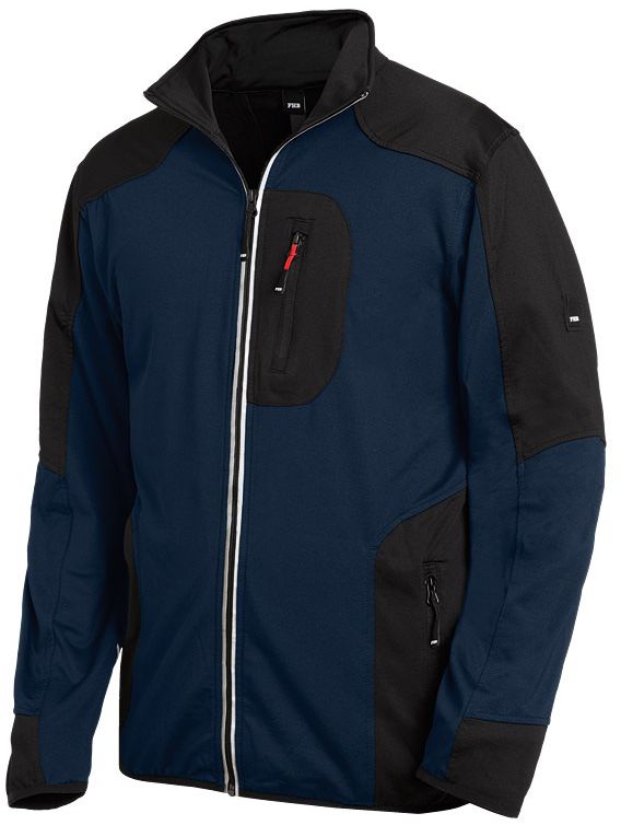 FHB RALF Jersey-Fleece-Jacke marine-schwarz Gr. 2XL - Textilien
