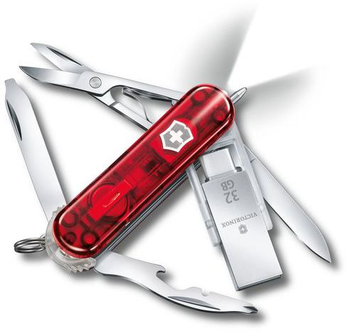 VICTORINOX Taschenmesser Midnite Manager@Work, rot - Heften, Schneiden