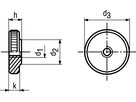 Flache Rändelmuttern Ms vni BN529 DIN467 M5 - Bossard Schrauben