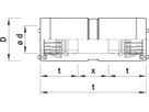 Verbinder schlaufbar 7222 d 160mm - Hawle-Grip