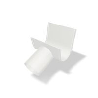 PREFA Schrägstutzen 120 mm P.10 Prefaweiß - PREFA Dachentwässerungssysteme