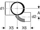Doppelabzweig 180° versetzt links 88.5° d 110/110mm 310.172.14.1 - Geberit-PE-Silent-Formstücke