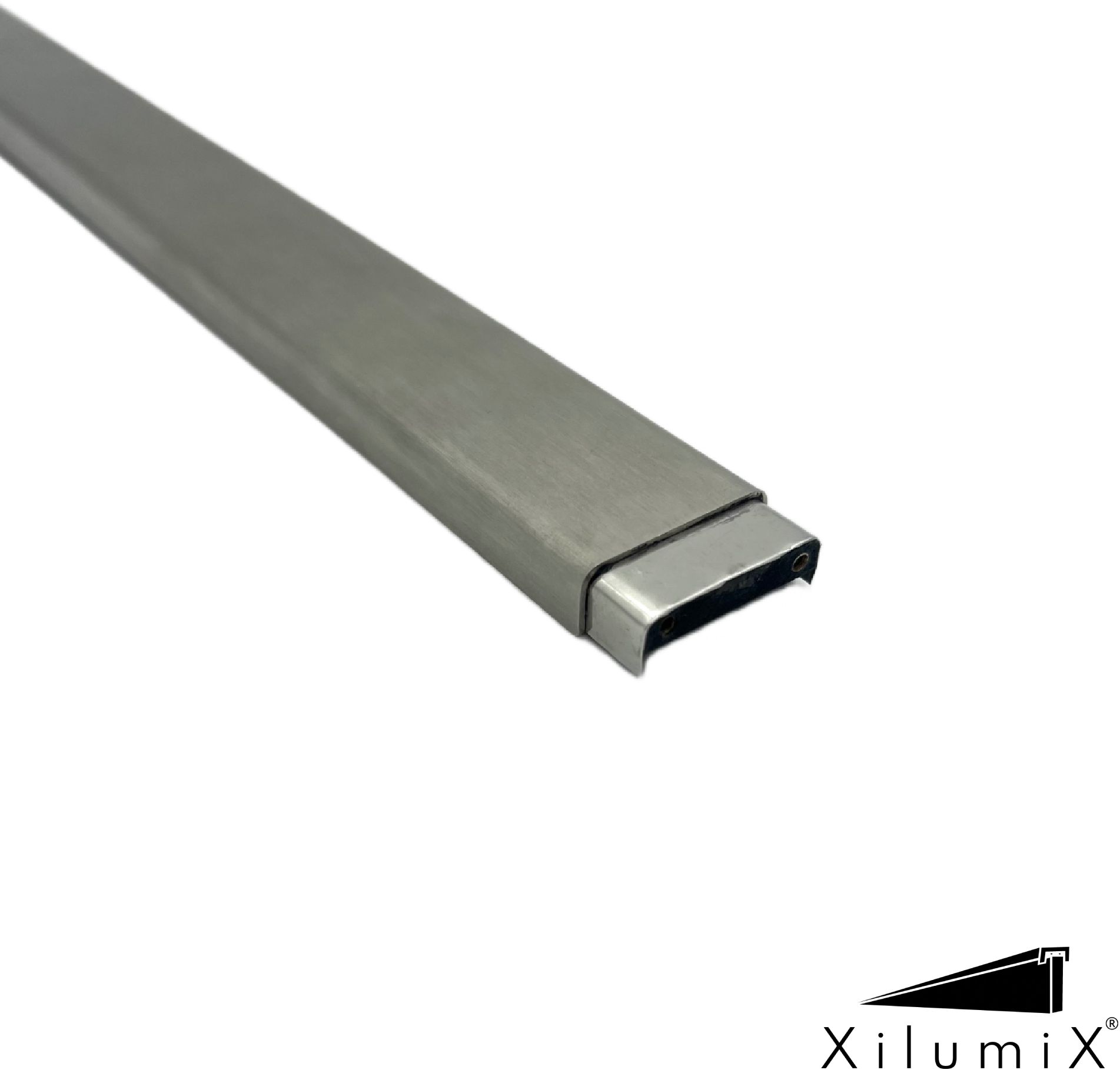 XILUMIX LED-Abdeckprofil Ganzglasgeländer 22mm L=300mm , 2400° K , Kaltweiss - LED-Handlauf System