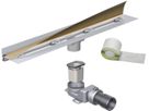 Duschrinnen komplett Aqua SwissLine Flex 900mm Aufkantung hinten 6-AD1090-H4 - SCHACO Entwässerungstechnik
