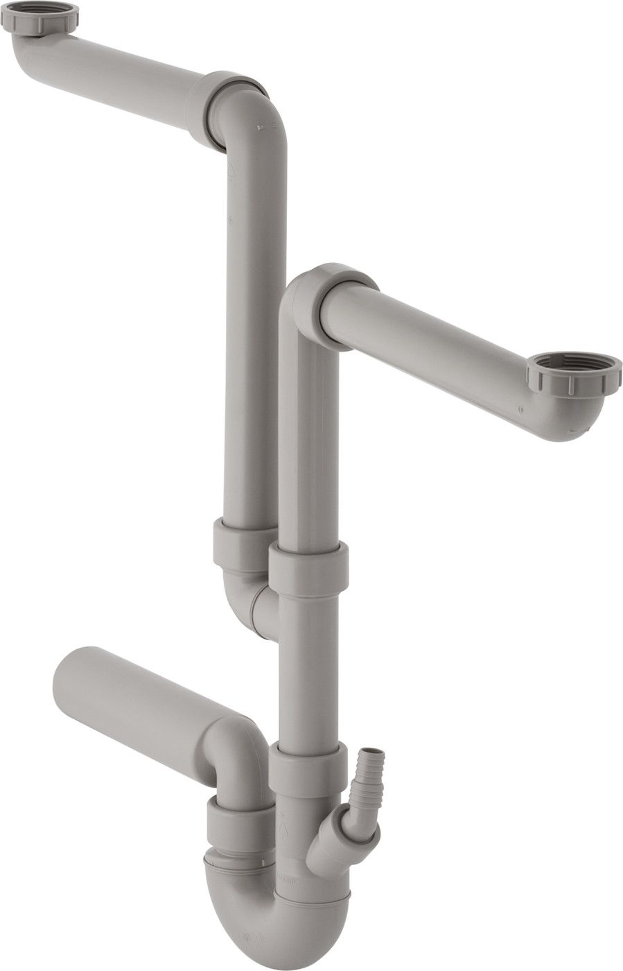 Spültischsifongarnitur PP 2-teilig d 56mm - 1 1/2" 152.804.06.1 - Geberit-Sifon + Apparateanschlüsse