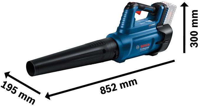Akku-Laubbläser GBL 18V-750 Volumenstrom 780 m³/h, 198 km/h, 2,8kg, 82dB - Bosch Elektrowerkzeuge