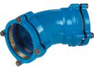 Steckmuffen-Bogen 45°, für Wasser 7330 d 225mm - Hawle System 2000