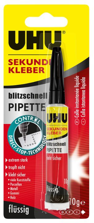 UHU Sekundenkleber, SUPER POWER 3g, universal, dünnflüssig - Kleben