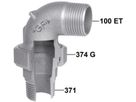 Winkelverschr. 101 S 1" flachd. 770 101 106 - GF schw. Tempergussfittings