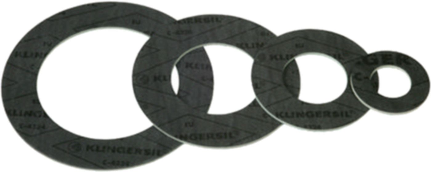 Flanschen-Dichtung Klinger Sil -10/+120° 152/115/2 NW100 PN 6 Gas+Wasser - Dichtungsmaterial