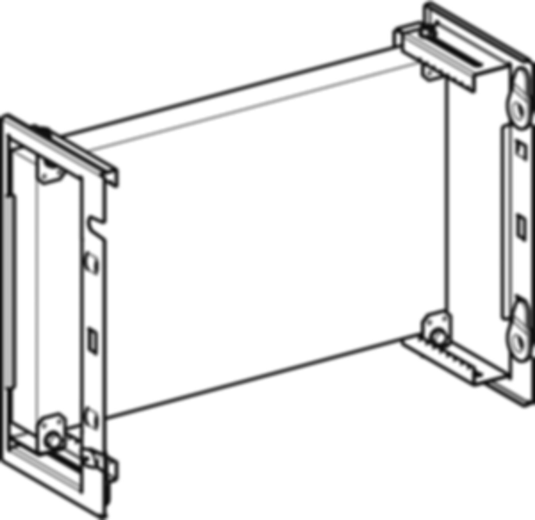 Unterputz Montageplatte universell 30.5 x 41.7 x 14.8cm, nicht brennbar 461.139.00.1 - Geberit-GIS