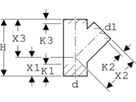 Abzweig 45° d 315/160mm 372.145.16.1 - Geberit-PE-Formstücke