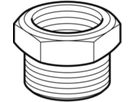 Nippel m/IG M22x1.5 x 3/4" Eurokonus Messing vernickelt 641.522.00.1 - Geberit-Push Fit-Formstücke