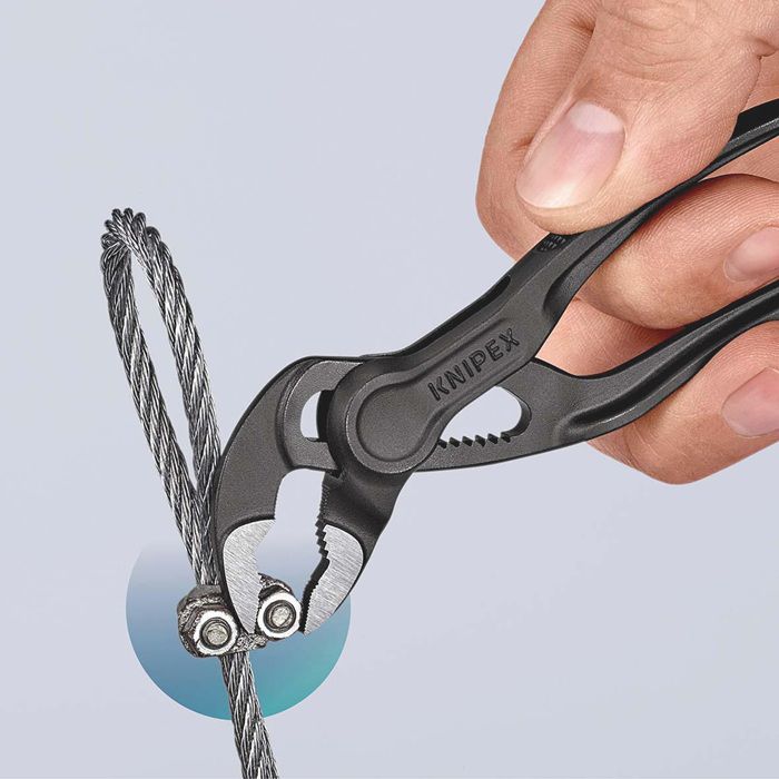 KNIPEX Wasserpumpenzange "Cobra" XS 87 00, L=100 mm , raue Oberfläche - Zangen, Schneiden