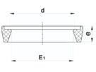 Trapezdichtung NBR 70029 d 50mm - Plasson-Klemmfittinge
