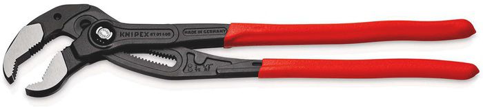 KNIPEX Wasserpumpenzange "Cobra" 8701, L= 400mm, -95mm, PVC-Griffhülle - Zangen, Schneiden
