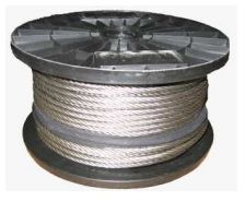 Drahtseil Ø 2mm, 6x7 Litzen +1 FE galv. verzinkt Mindestbruchkraft 210kg, Rolle à 100m - Draht, Draht in Ringen