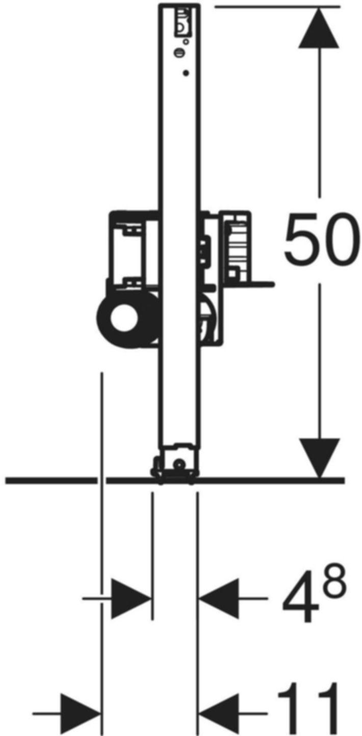 Duschelement mit Wandablauf 40mm niedrige Bauhöhe 111.593.00.2 - Geberit-Duofix