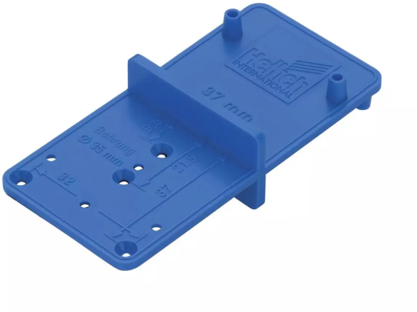 Hettich Anreissschablone MultiBlue zum Anzeichnen von Hettich-Topfbändern - Diverse Möbelbeschläge und Zubehör