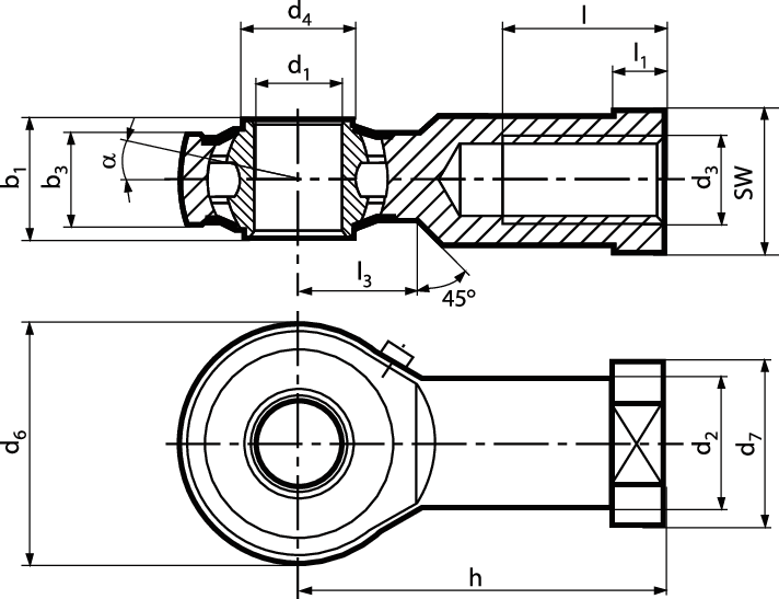 Durbal BRTF Rechtsgewinde vzb BN329 25 - Bossard Schrauben