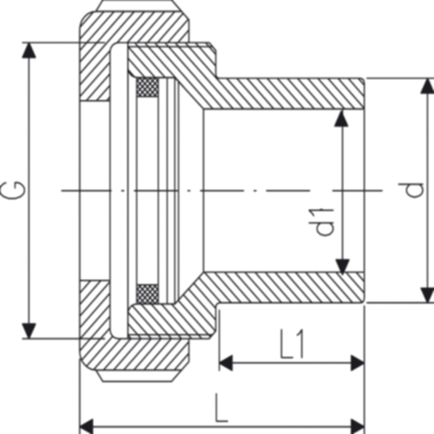 ELGEF Sperrblasenadapter PE (Karton à 10 Stk.) d 63mm - 2 3/4" 193 280 279 - ELGEF Plus Elektroschweissfittinge