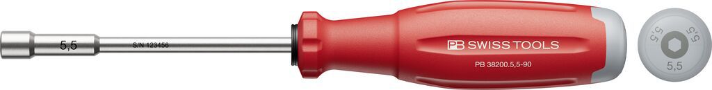 PB Steckschlüssel, SwissGrip Evo PB 38200 , Gr. 5,5 , L=90mm - Schraubenzieher