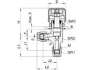 Eckregulierventil SO NV 41A21E 5 mm - Serto-Programm M/G