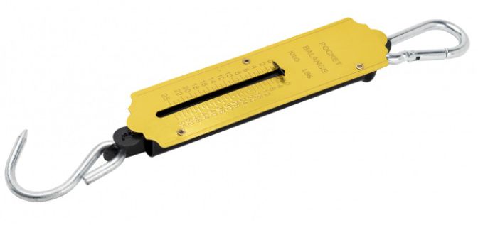 KERBL Taschenfederwaage 0 - 100Kg, Teilung 1/2Kg, nicht geeicht - Kontrollieren