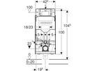Wand-WC-Element Sigma 461.323.00.6 Typ 114 Elektro-und Kommunikationsanschl. - Geberit-GIS