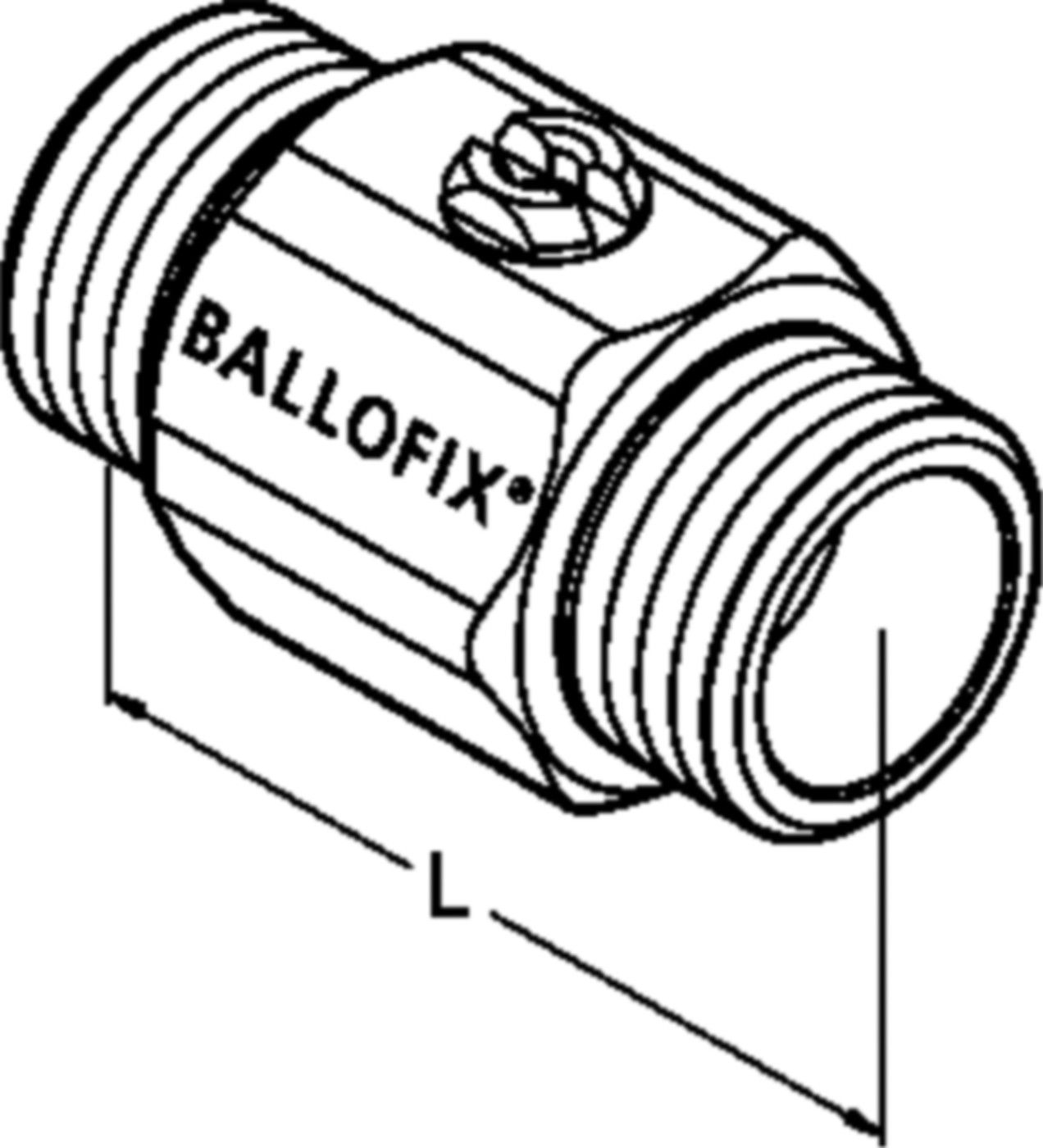 Kugelhahnen ohne Griff Ballofix-R 1/2 - Ballofix/Broen-Armaturen