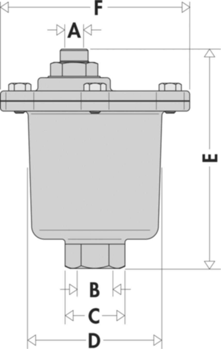 Caleffi Autom. Entlüfter MAXCAL Typ 501 Einlauf 3/4" IG Auslauf 3/8" IG - Automatische Entlüfter