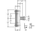 Industry-T-Stück egal 18mm 80310.23 - Optipress-Industry Formstücke