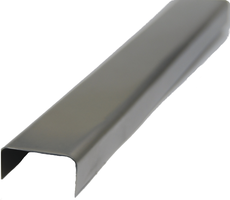 Rostfreies Abdeckungsprofil 1.4301 L= 2990 mm für Glas 25 mm geschliffen 6mm - INOXTECH-Handlauf-/Geländer-System