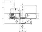 2-speichen-Handräder Elesa® VRTP+IR BN14077 78530-R VRTP.100+IR - Bossard Schrauben