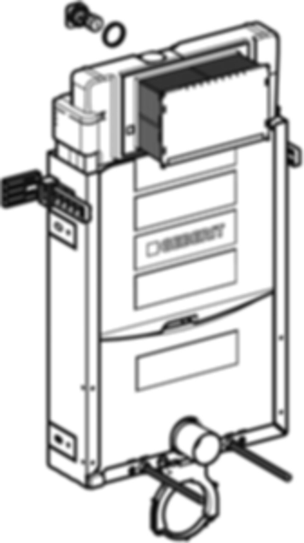 Kombifix Wand-WC-Element Sigma Typ 108 Betätigung von vorne 110.349.00.5 - Geberit Grossisten Shop-Sortiment