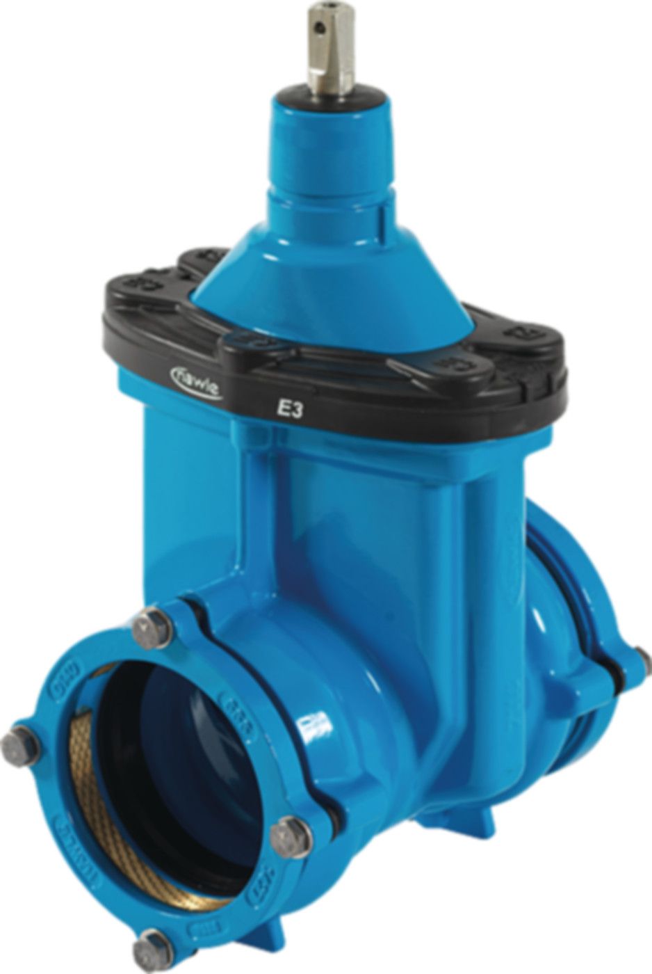 Steckmuffenschieber, für Wasser 4040 DN 125 / d 140mm - Hawle System 2000