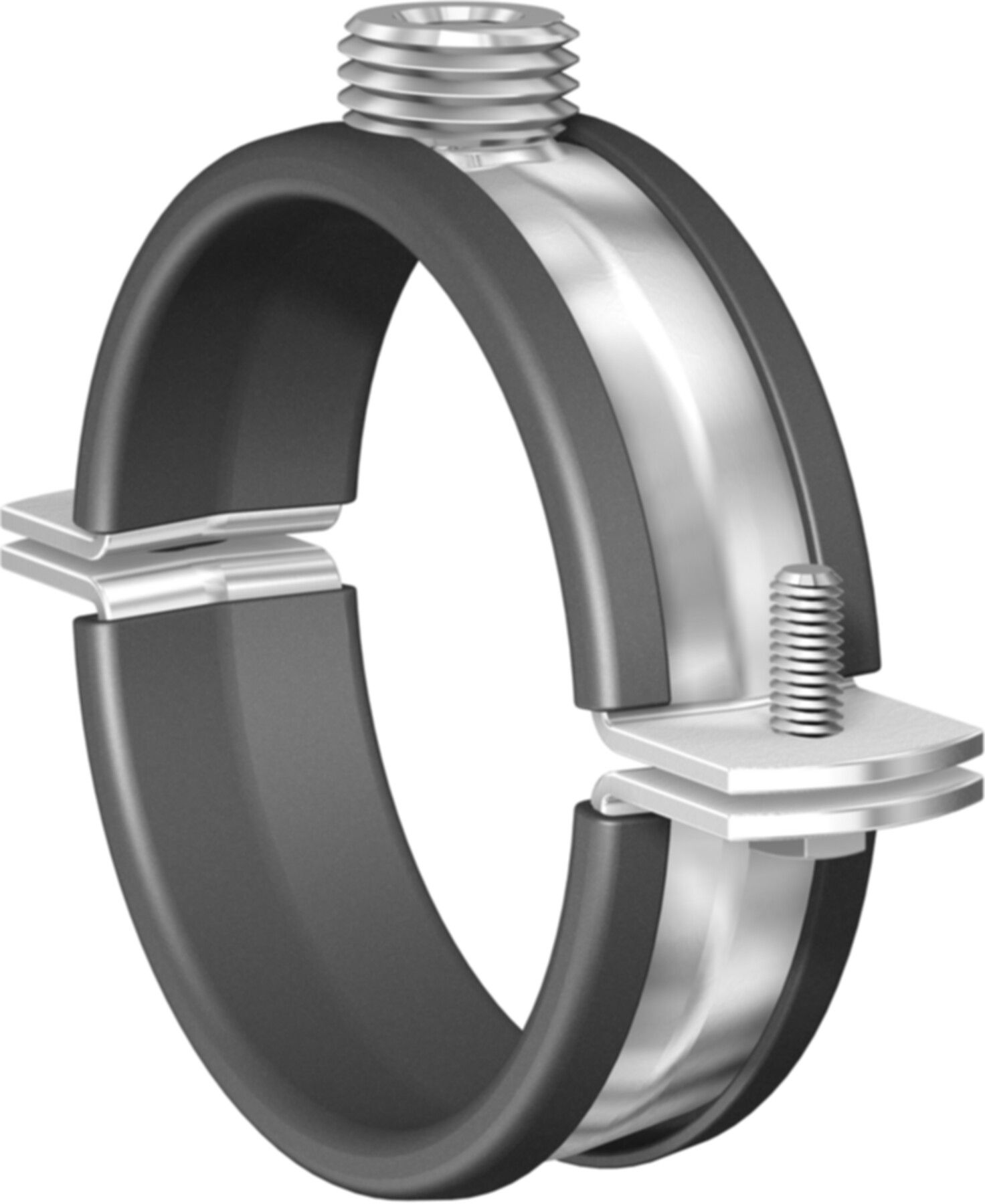 BT-Fix PE mit Gummi, ohne Muffe 1/2"/M10 75 mm 52454 - Flamco-Rohrschellen